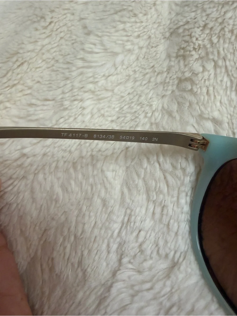 Tiffany & Co. Tortoiseshell Cat-Eye Sunglasses with Tiffany Blue Accessories